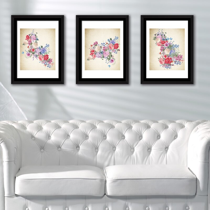 East Urban Home 3 tlg Poster Set  Blumen Bewertungen 